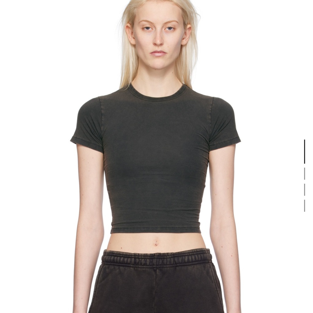 Entire Studios micro tee washed black sz S